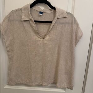 Old Navy Beige V-Neck Top